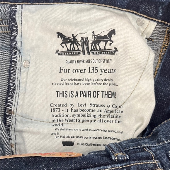 Levi's Classic Indigo Straight Jeans - Picture 4 of 4